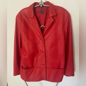CINQUE leather jacket, excellent condition, like new